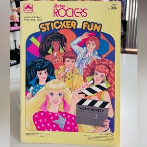 Vintage Barbie Sticker Book